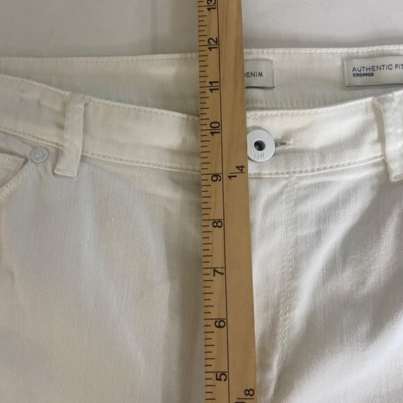 J. Jill Denim Authentic Fit Cropped Pants Womens Size 14T White Casual‎ - Picture 7 of 9